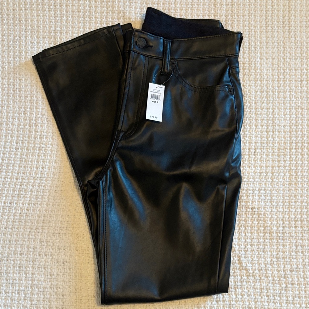 Gap faux-leather pants